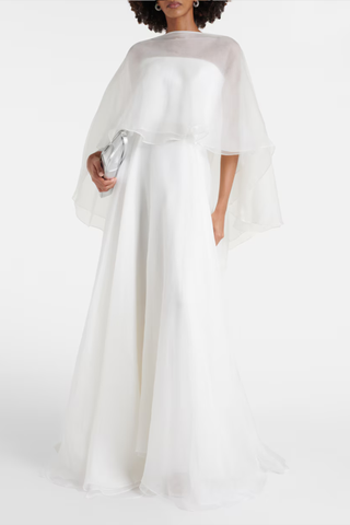 MATICEVSKI Bridal Dhalia caped silk gown