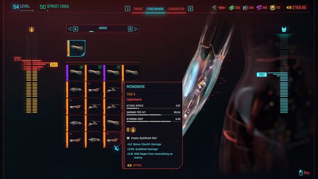 Cyberpunk 2077 Monowire: Best skills, Cyberware, and how to use it | PC ...