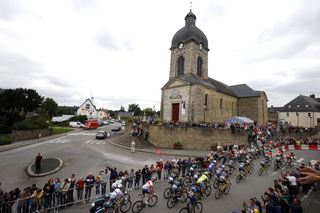 The peloton on stage 3 of the 2016 Tour de France