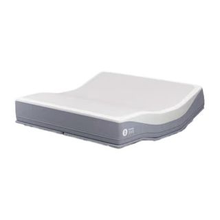 A Sleep Number Climate360 Smart Bed and Smart Adjustable Base against a white backgrounf