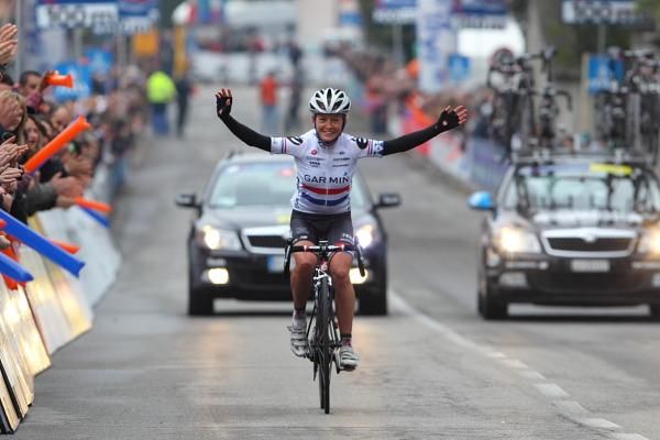 Emma Pooley (Garmin-Cervelo) followed up her 2008 victory in Trofeo Binda with this in 2011