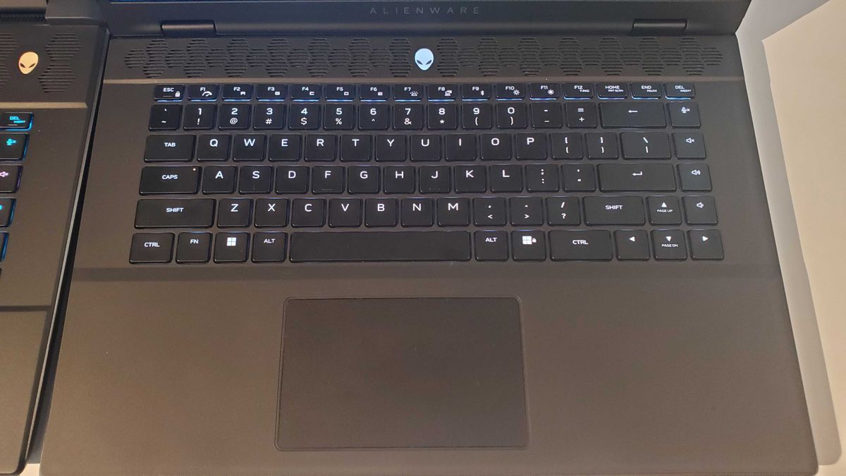 black gaming laptop