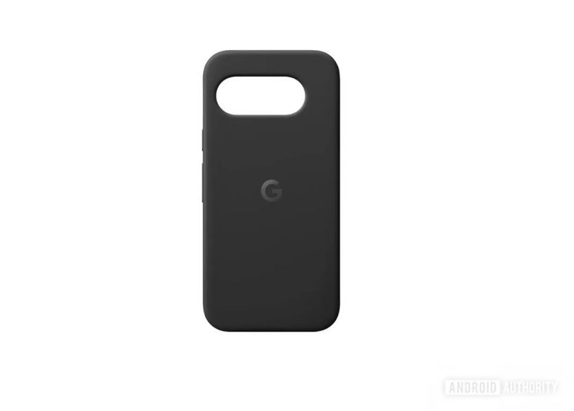 An alleged render of the Pixel 9a's black (Obsidian) silicone case.