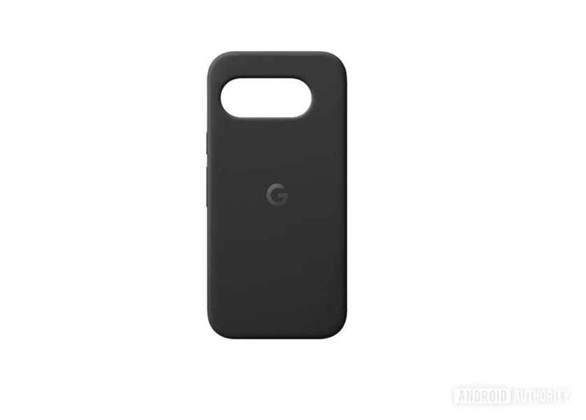 An alleged render of the Pixel 9a's black (Obsidian) silicone case.