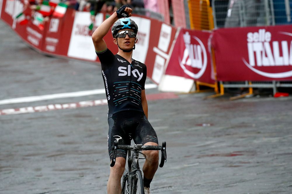 Michal Kwiatkowski wins the 2017 Strade Bianche
