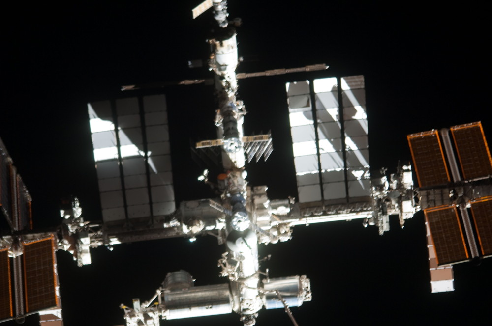 nternational Space Station Photographed from the Space Shuttle Atlantis