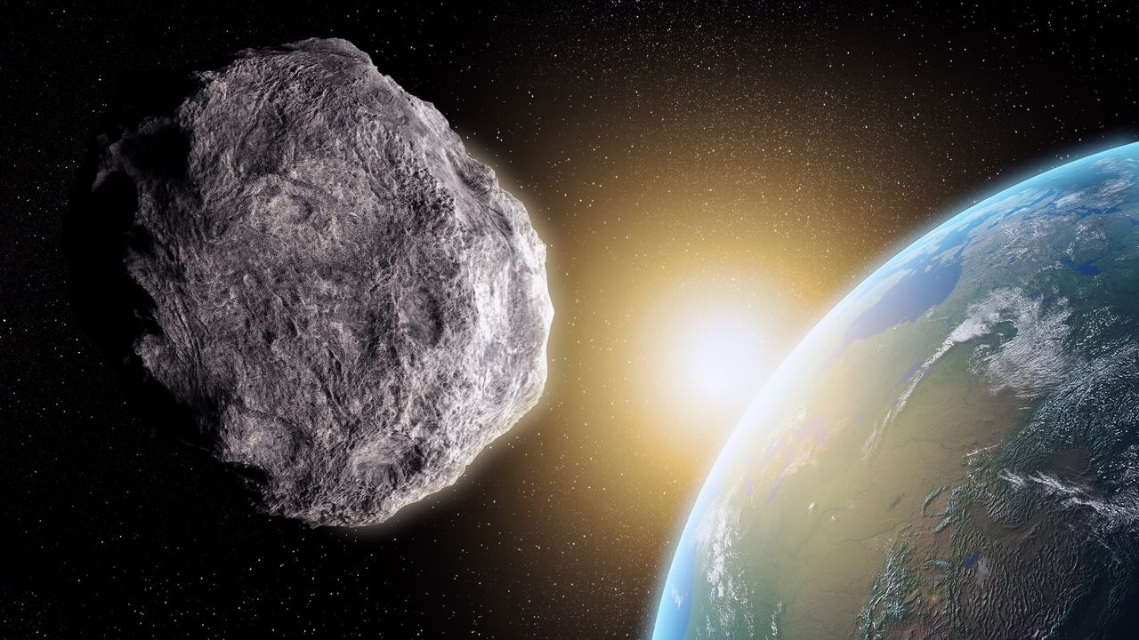 Asteroid near Earth.