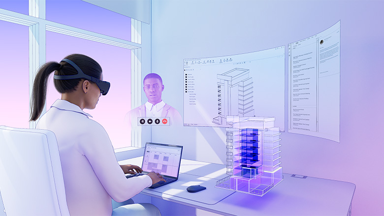 Une image conceptuelle officielle d'un potentiel casque Meta Horizon OS VR