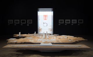 Model of RPBW works at Renzo Piano: The Art of Making Buildings, Royal Academy of Arts, London