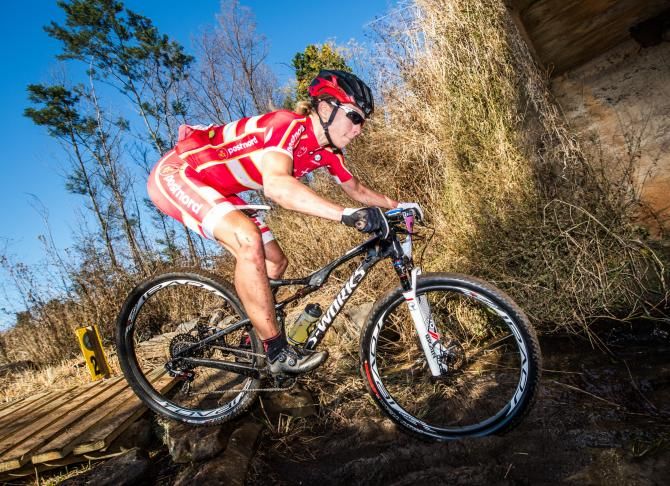 Annika Langvad of Denmark claimed a comfortable victory in the women's race of the UCI MTB Marathon World Championships on Sunday.
