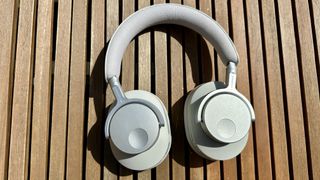 Cambridge Audio P100 on a wooden table in the sun