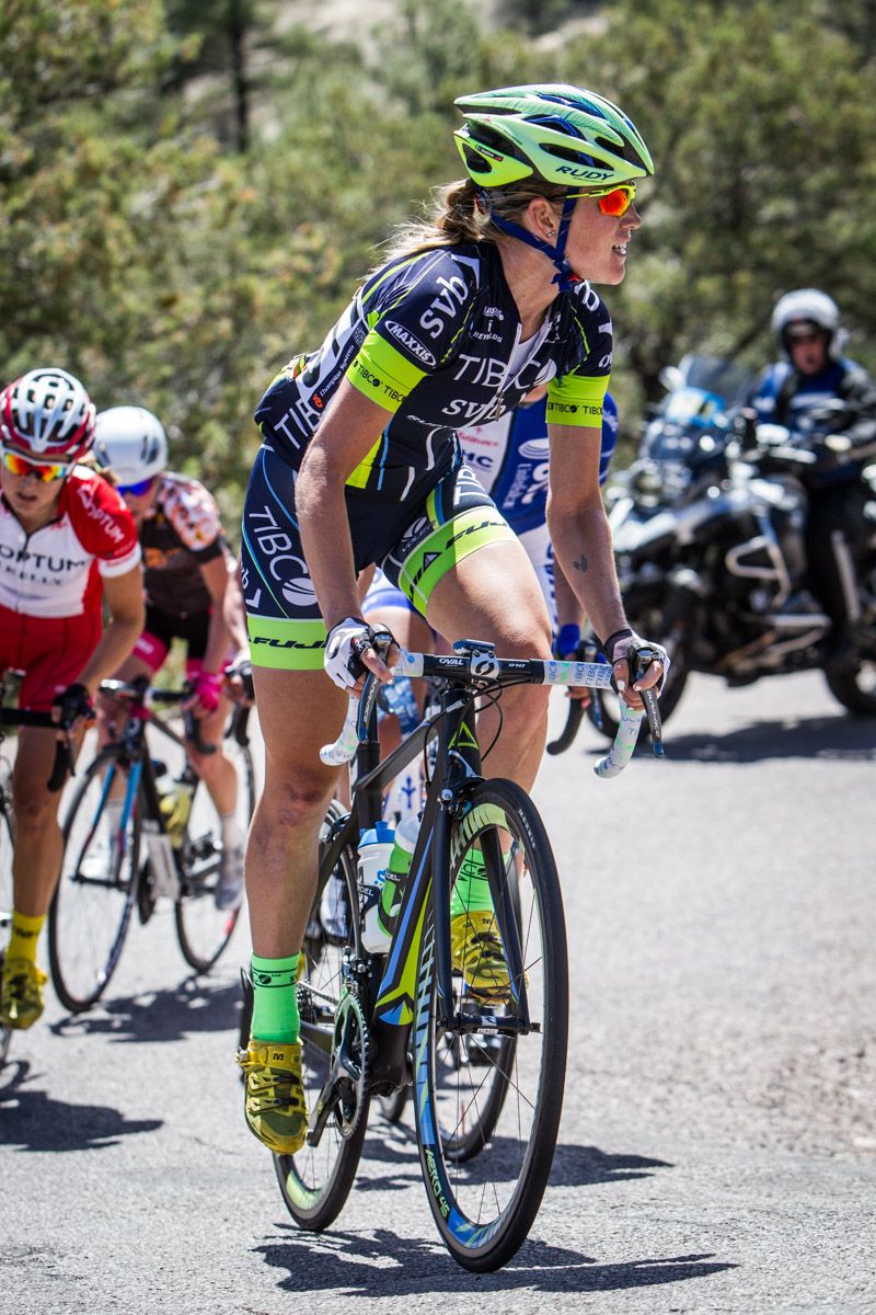 Lauren Stephens (TIBCO) held on for third overall