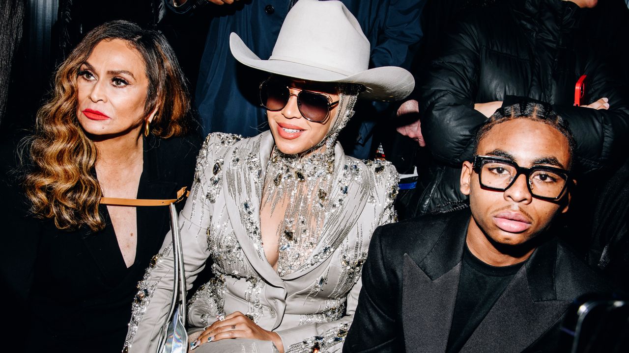 Beyonce attends the Luar show at New York Fashion Week