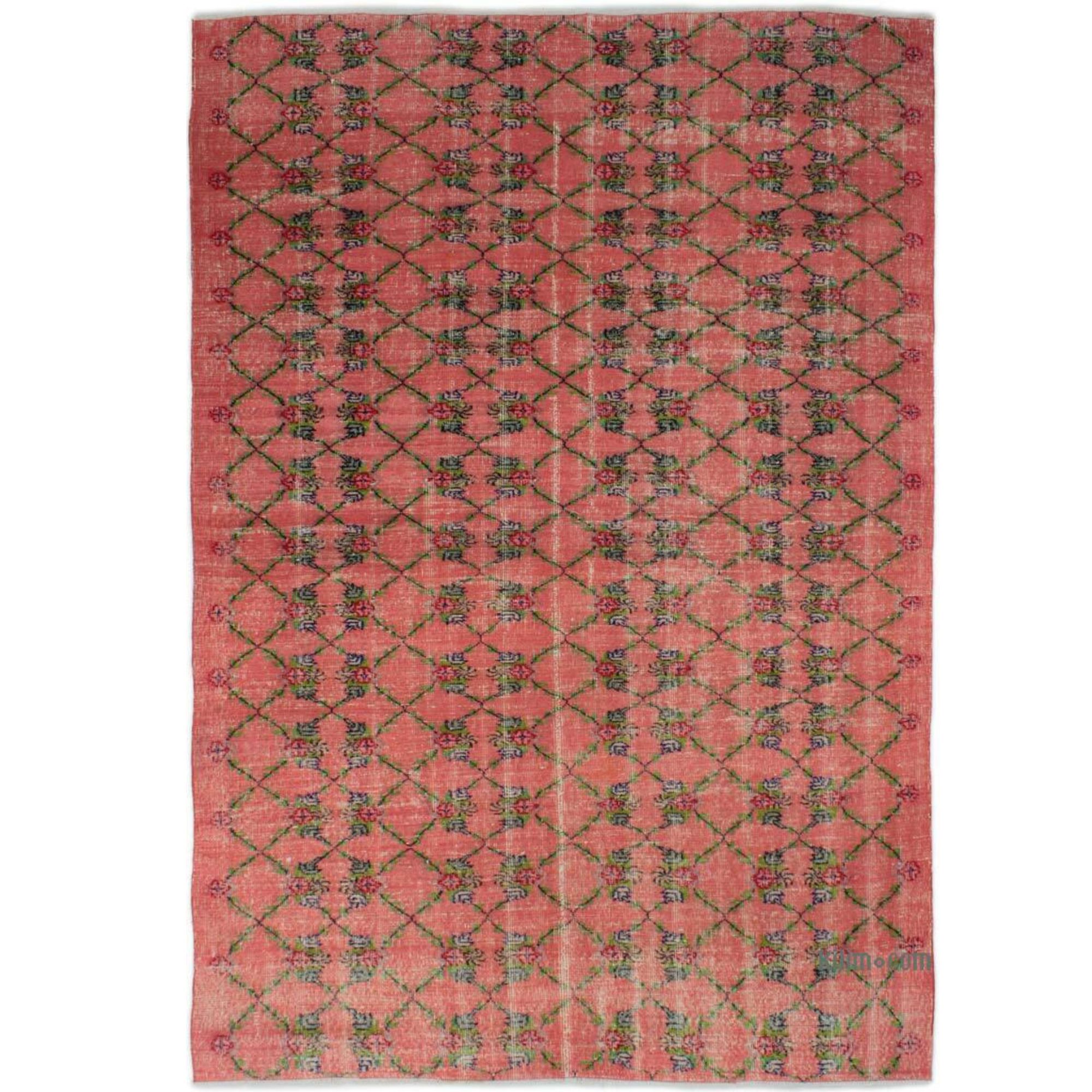Vintage Turkish Hand-Knotted Rug