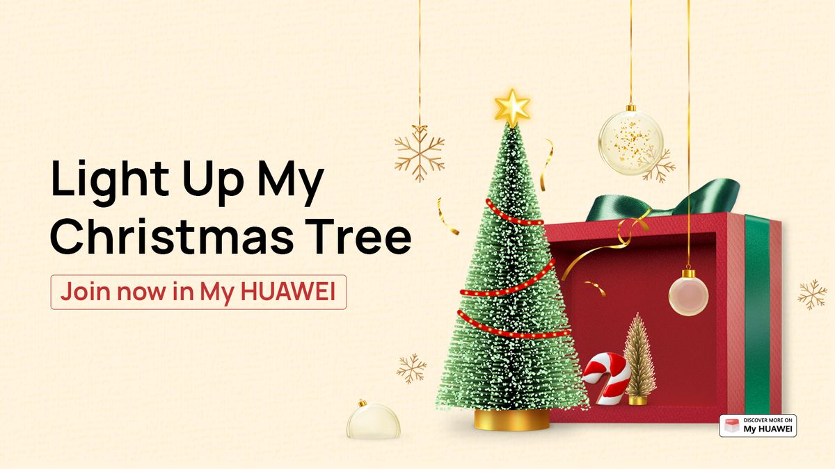 Huawei Christmas promotion image