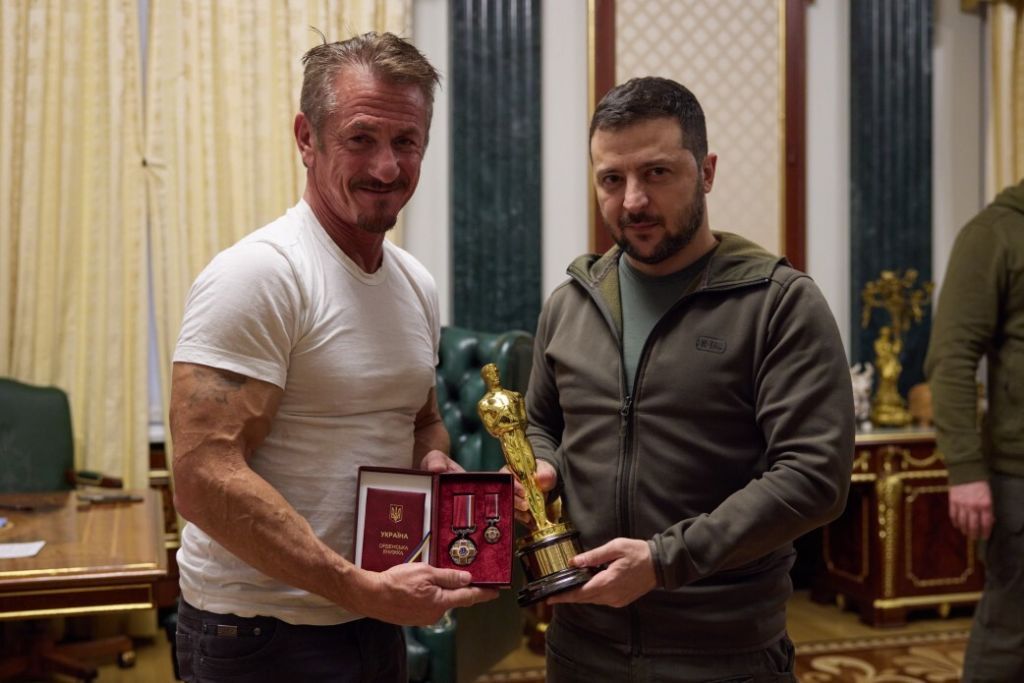 Sean Penn and Vladimir Zelensky