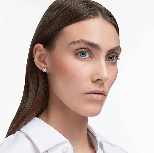 Swarovski Attract Square Stud Pierced Earrings