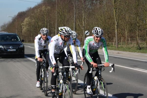 HTC-Highroad were out on the Flanders course