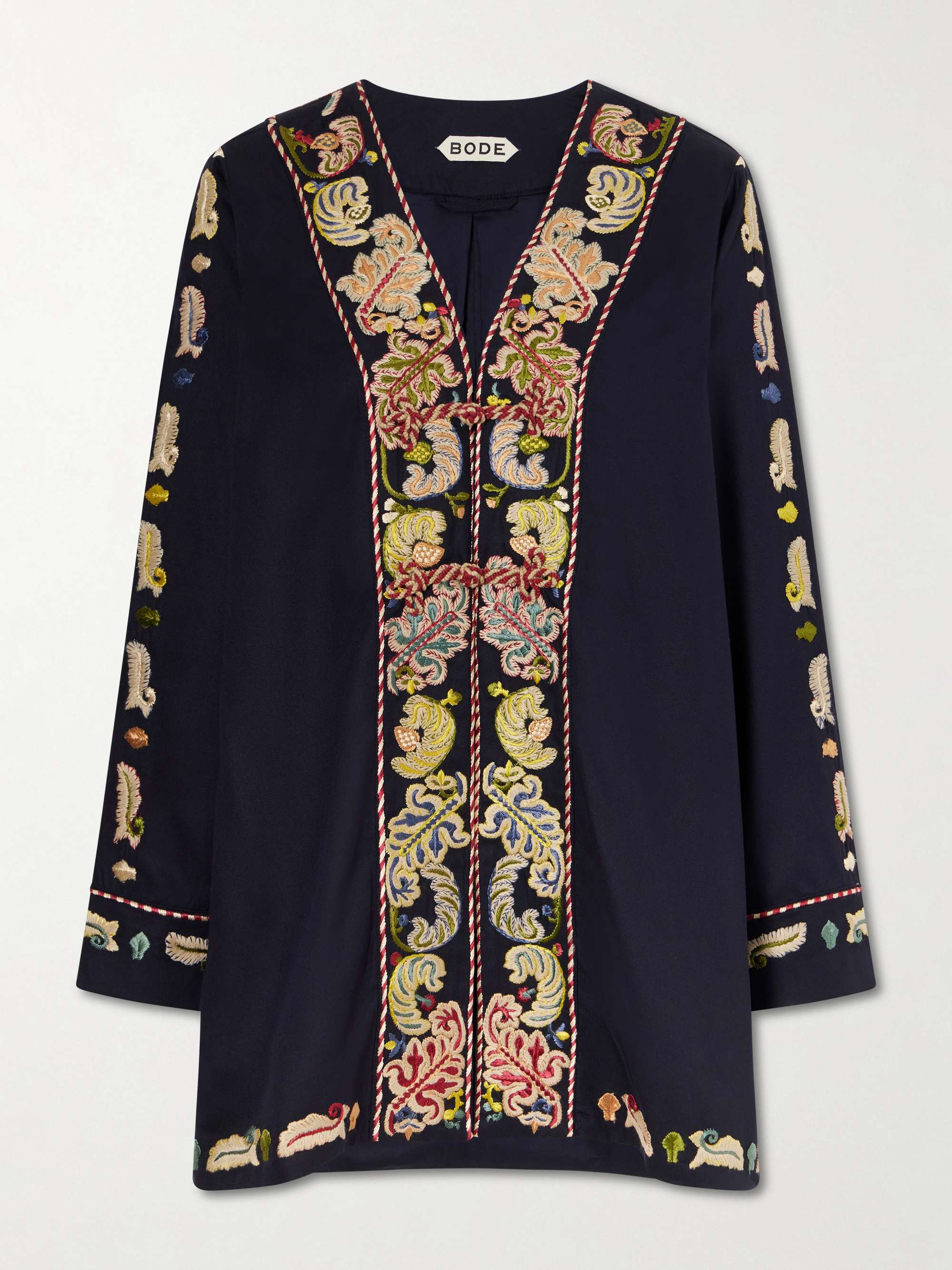 Feather Runner Embroidered Cotton-Blend Twill Jacket