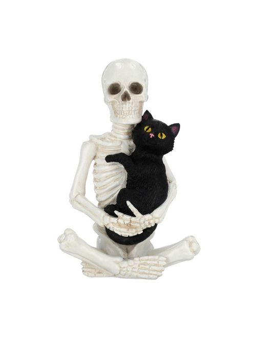 Skeleton and Cat Decoration
