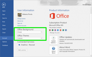 Office 2016 Themes