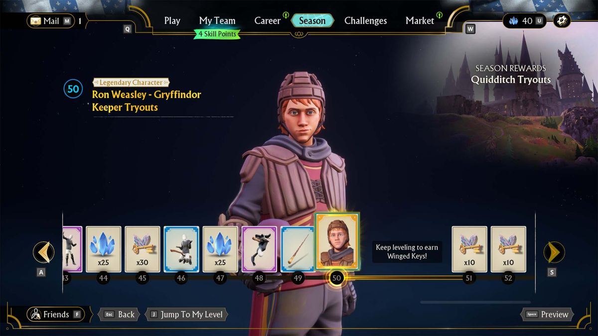 Harry Potter: Quidditch Champions &mdash; Season Rewards.