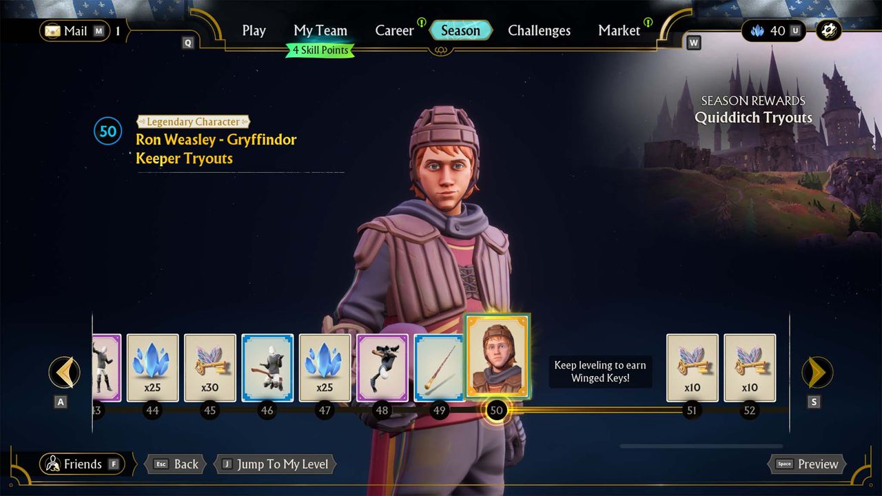 Harry Potter: Quidditch Champions &mdash; Season Rewards.
