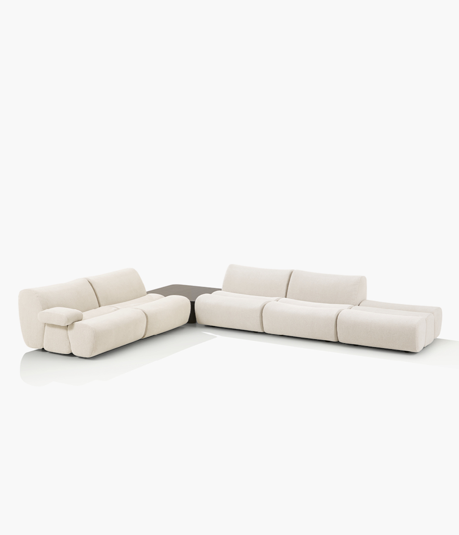 Milan Design Week Poliform Ernest white modular sofa