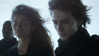 Zendaya and Timothee Chalamet in Dune, future visions