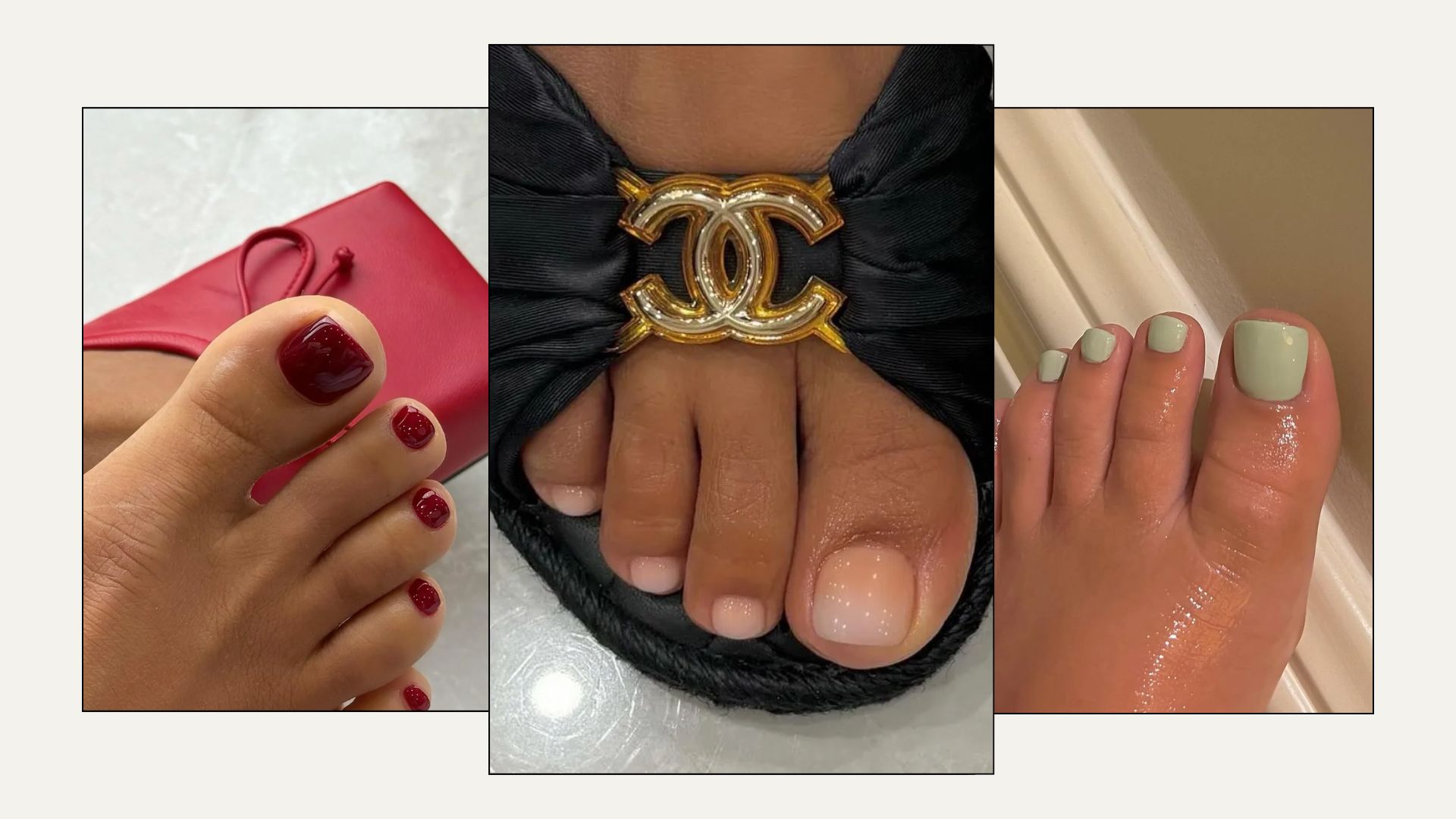 Summer pedicure colours
