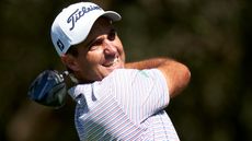 Edoardo Molinari takes a shot during the 2022 Andalucia Masters