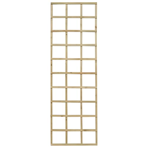 Wooden Trellis Panel 1800 X 600mm &amp;ndash; Smooth Planed Timber Garden Trellis for Climbing Plants &amp;amp; Wall Support