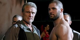 Creed II Ivan and Viktor Drago look ready to fight