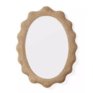 Cascade Rattan Mirror