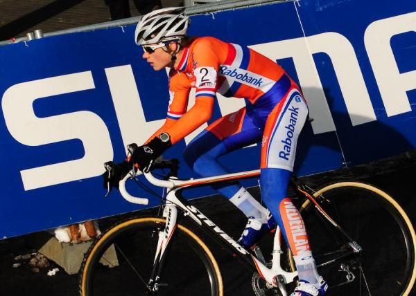 David van der Poel (Netherlands) heads through the first corner
