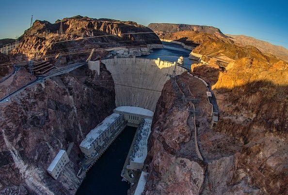 The Hoover Dam.