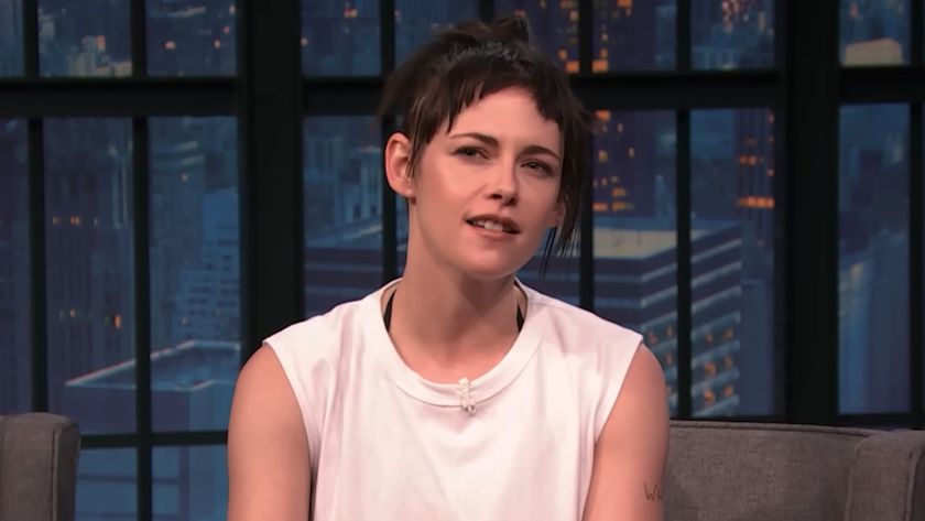 Kristen Stewart on Late Night With Seth Meyers on January 5, 2026