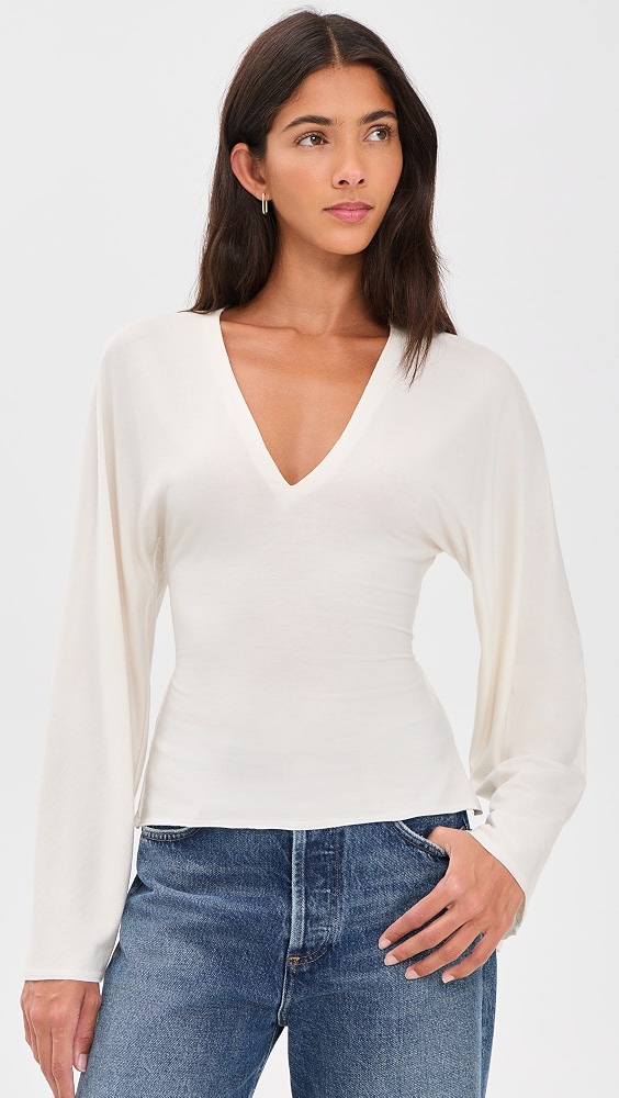 Hadley Knit Top - Fior Di Latte