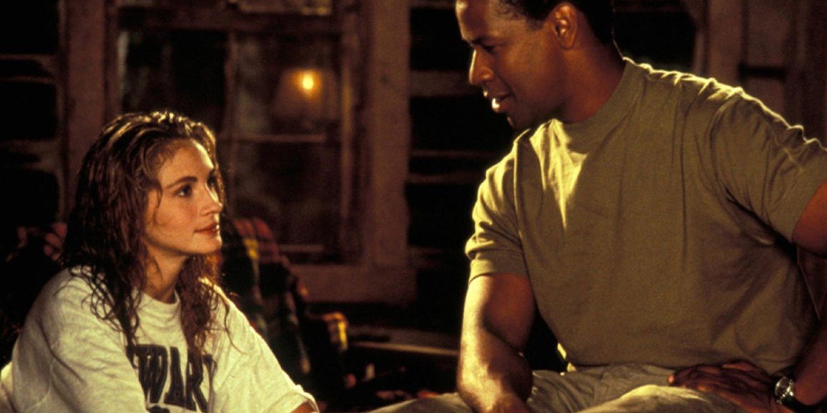 Julia Roberts and Denzel Washington in The Pelican Brief