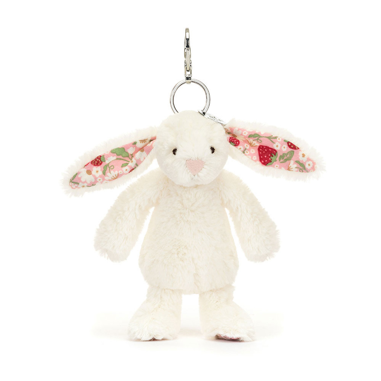 Blossom Cream Bunny 'berry' Bag Charm