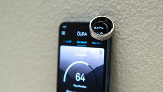 Oura Ring (Gen 3) on a smartphone