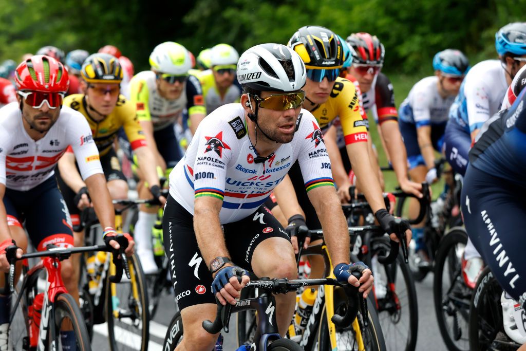 LUBLIN POLAND JULY 30 Mark Cavendish of United Kingdom and Team QuickStep Alpha Vinyl competes during the 79th Tour de Pologne 2022 Stage 1 a 2188km stage from Kielce to Lublin TdP22 WorldTour on July 30 2022 in Lublin Poland Photo by Bas CzerwinskiGetty Images
