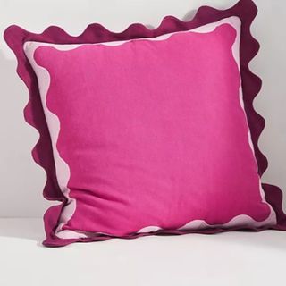 scalloped edge pillow