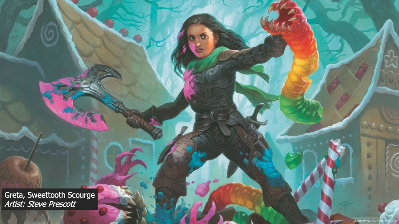 The MTG version of Gretel in Wilds of Eldraine