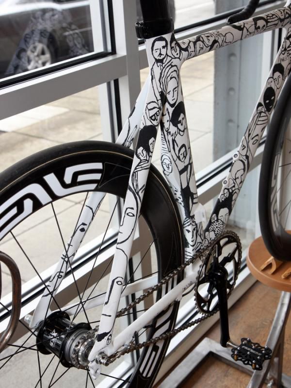Geoff McFetridge even painted the inside of the seat stays.