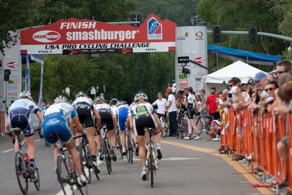 The Aspen Pro Women's Stage Race covered the same downtown route used by the USA Pro Cycling Challenge, and enjoyed huge crowds