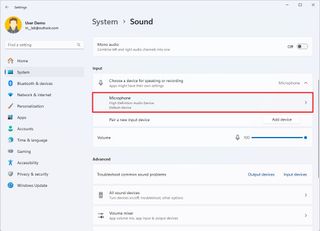 Open Bluetooth microphone settings