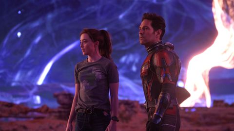 Kathryn Newton and Paul Rudd in Ant-Man and the Wasp: Quantumania
