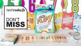 Flip 7 game with its card spread out on a table