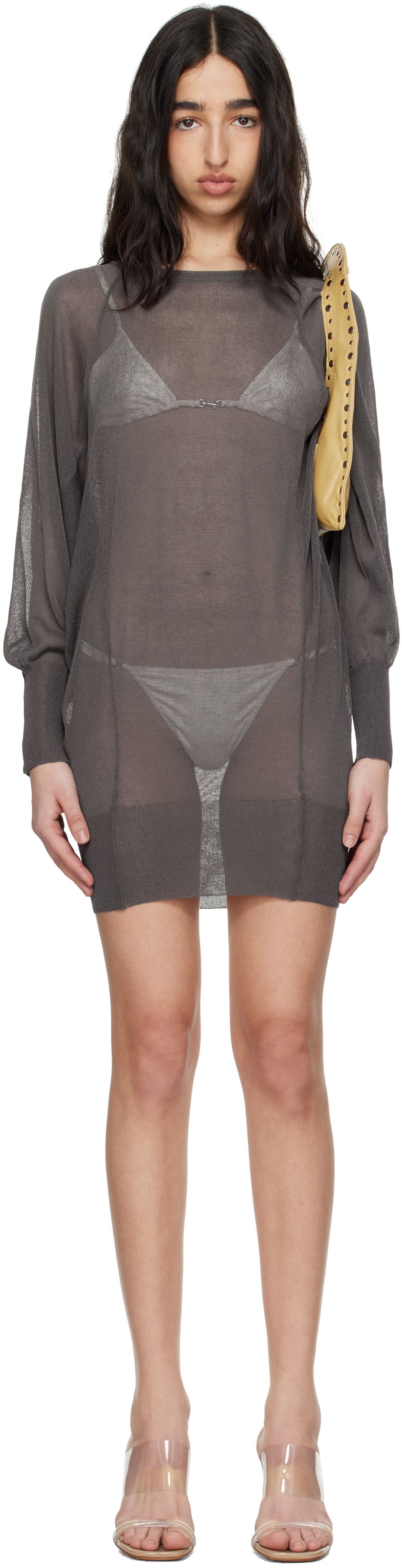 Taupe Safi Minidress